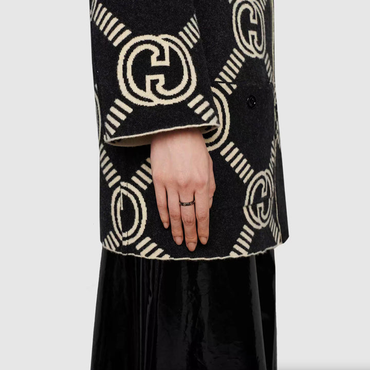 Gucci Icon Black Synthetic Corundum Ring