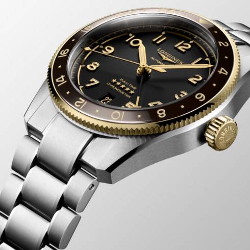 Spirit Zulu Time Stainless Steel/18K Gold 39MM Watch