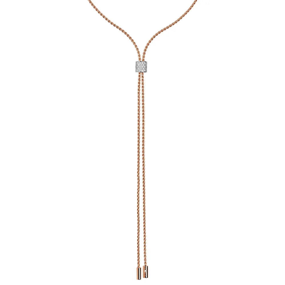 Slider Necklace with Diamond Pave