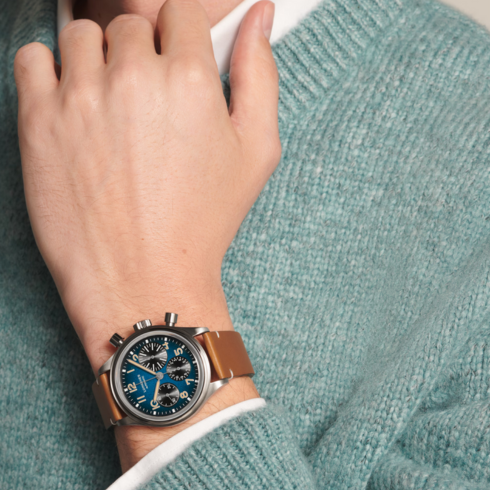 Avigation Bigeye 41MM Titanium Chronograph Watch