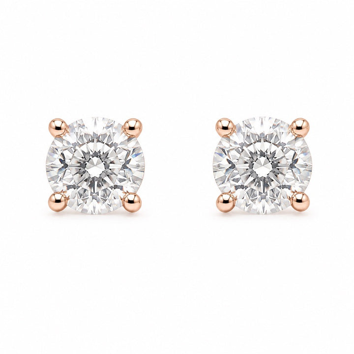 .75ct Illusion Diamond Stud Earrings 14KR