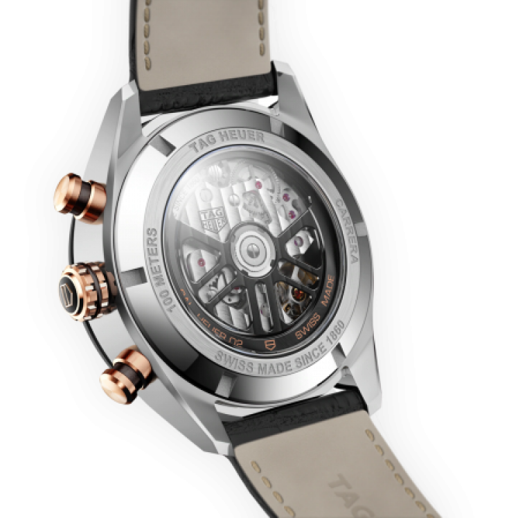 Carrera Chronograph Steel and Gold 44MM Watch
