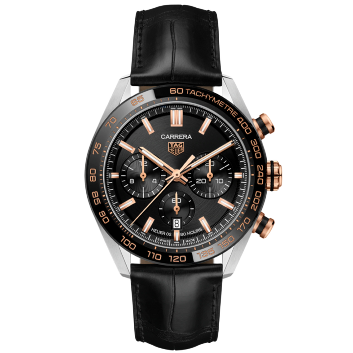 Carrera Chronograph Steel and Gold 44MM Watch