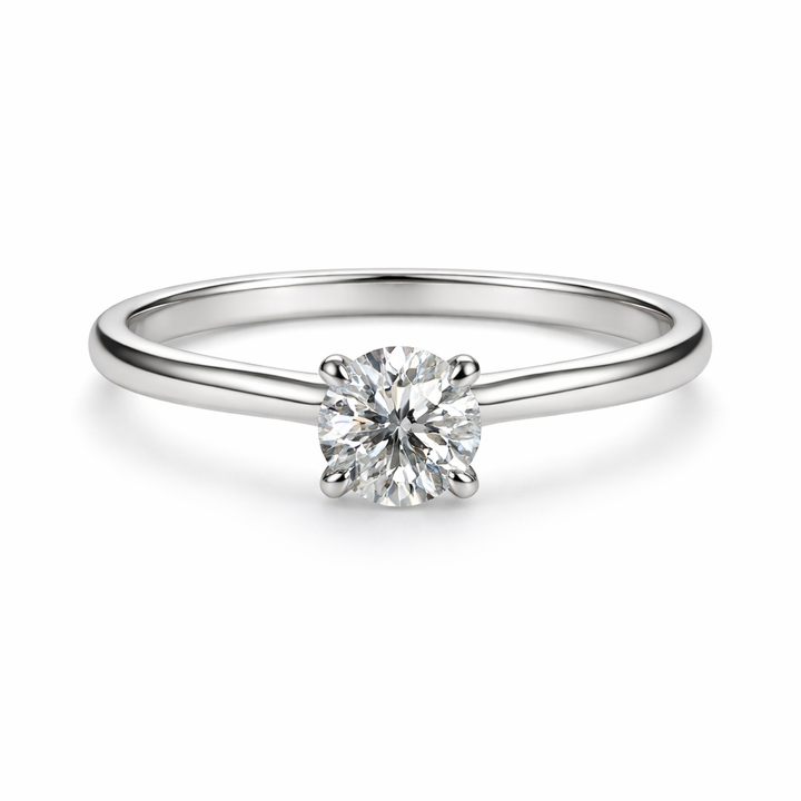 .90CT Round Cut  Diamond Engagement Ring
