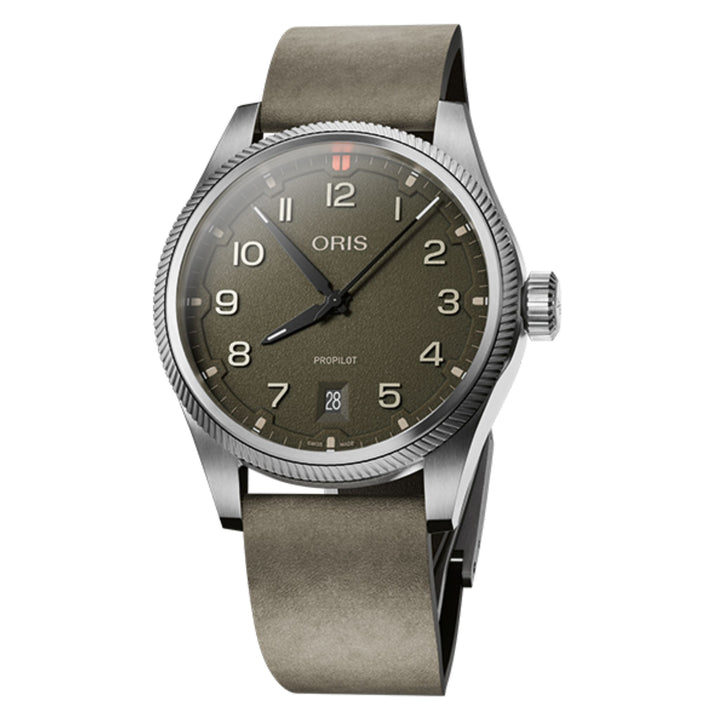 ProPilot Date Green Dial and Strap Leather Strap 41MM