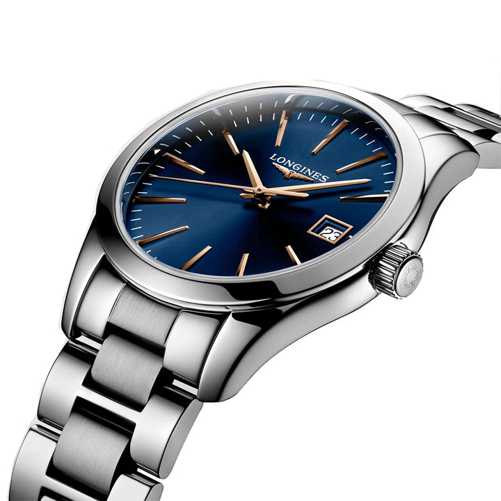 Conquest Classic Blue Dial 34MM Watch