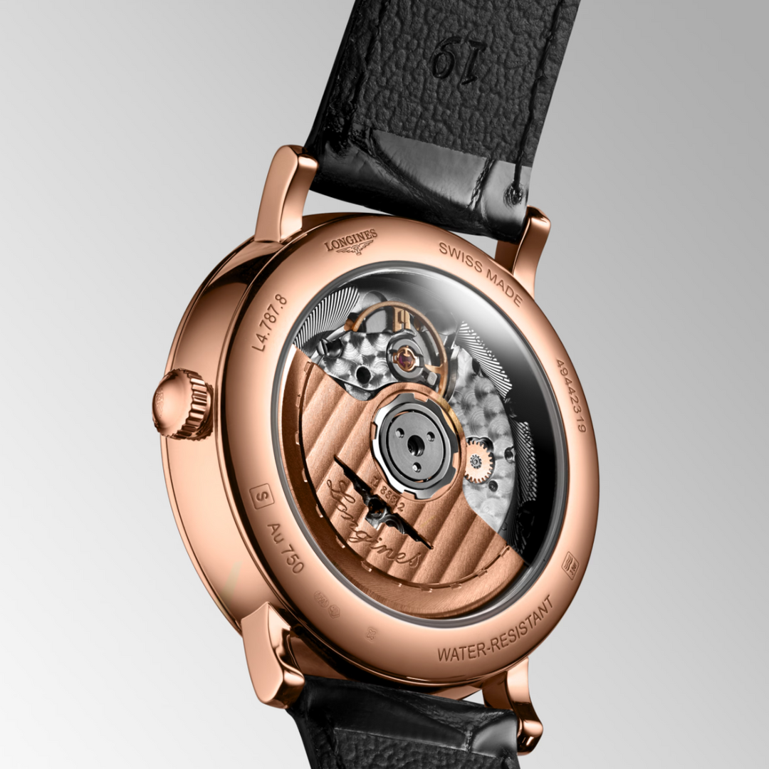 Elegant 37MM 18K Pink Gold Watch