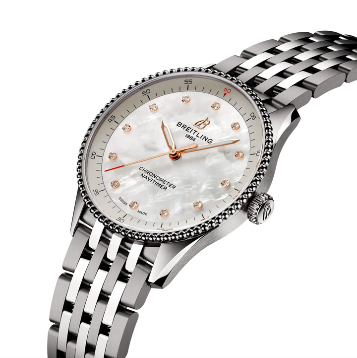 Navitimer MOP/Diamond Index 32MM Watch