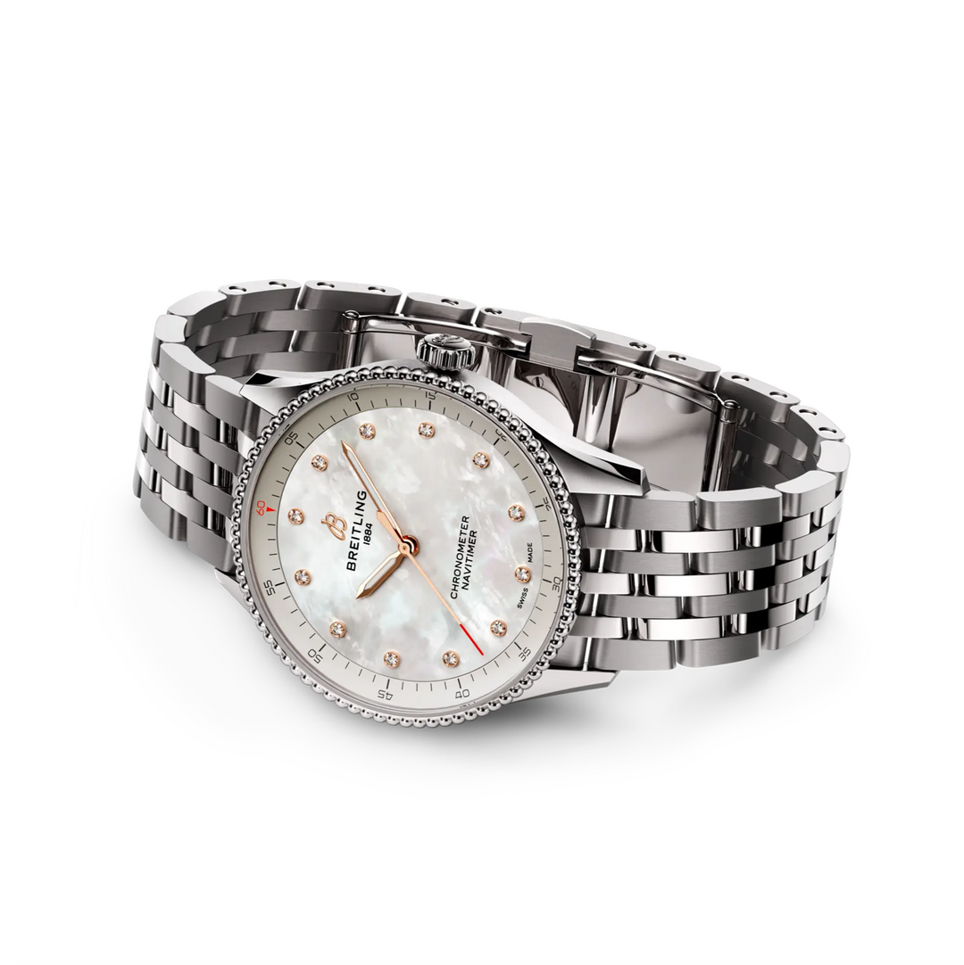 Navitimer MOP/Diamond Index 32MM Watch