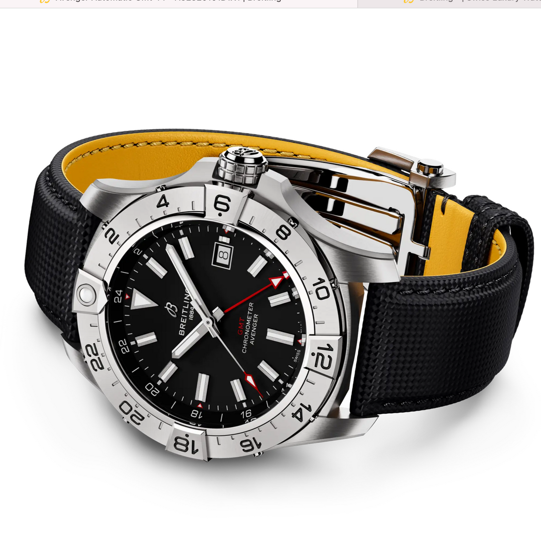 Avenger Automatic GMT Black 44MM Watch
