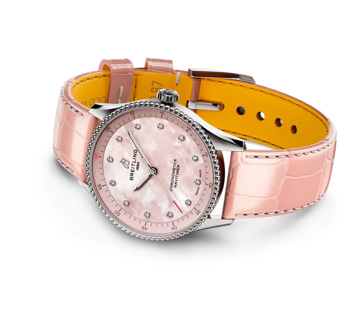 Navitimer 32MM Pink Mother Pearl Watch