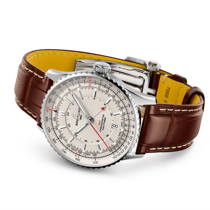 Navitimer GMT 41MM Silver Dial Watch