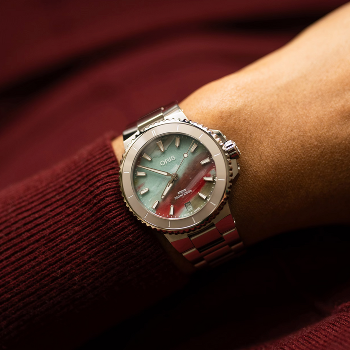 Aquis Date Upcycle 36.5MM Watch