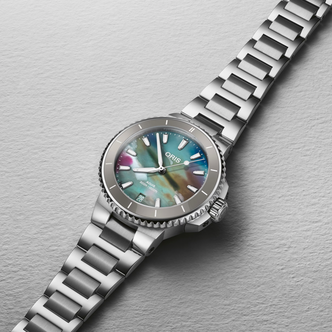 Aquis Date Upcycle 36.5MM Watch