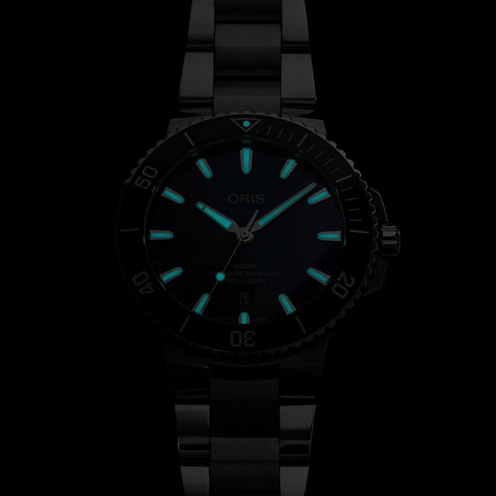 Aquis Date Green Dial 43.50MM Watch
