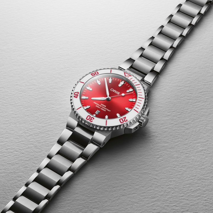 Aquis Date Taste Of Summer Watermelon 41.5MM Watch