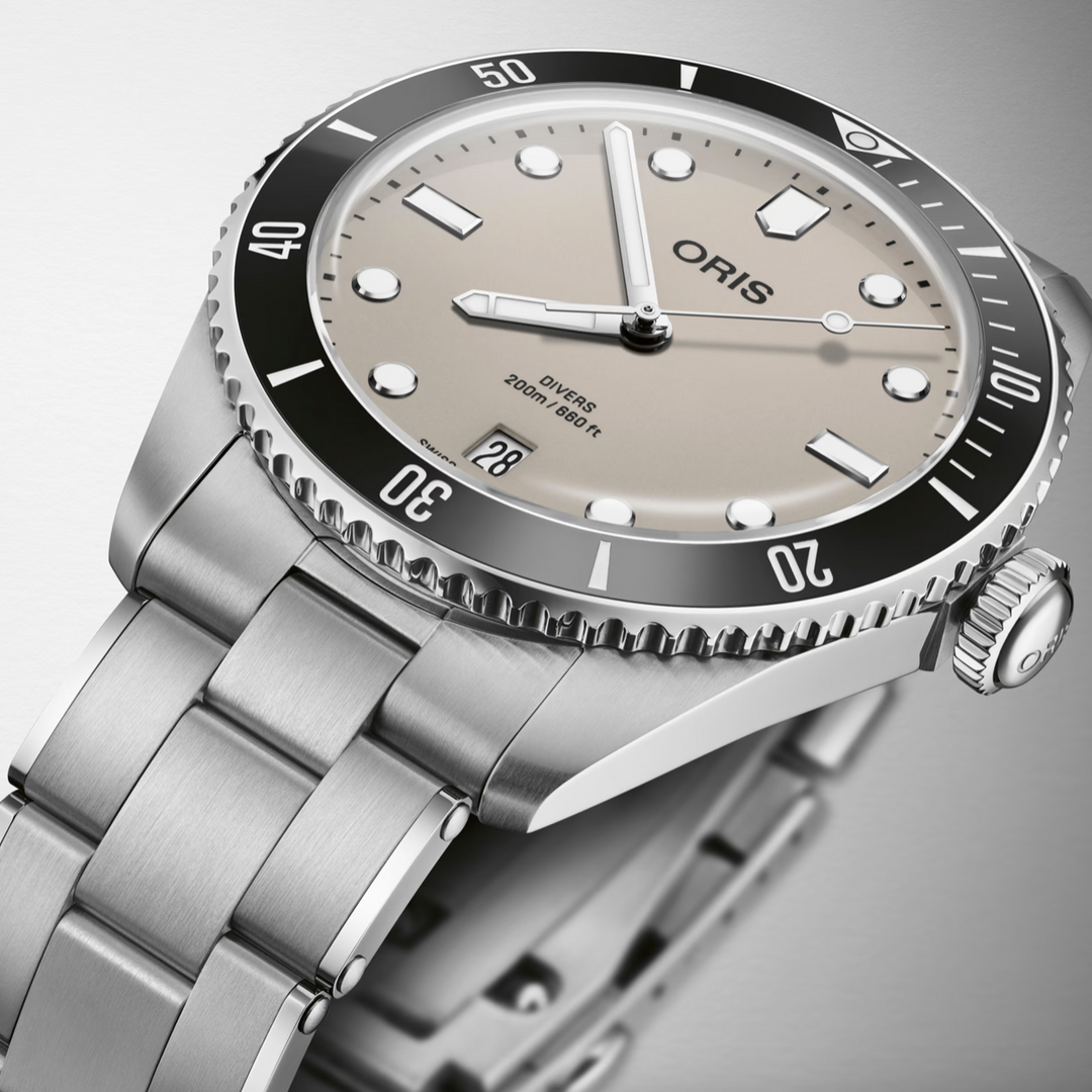 Divers Date Beige Dial 39MM Watch – Kury Alta Relojeria