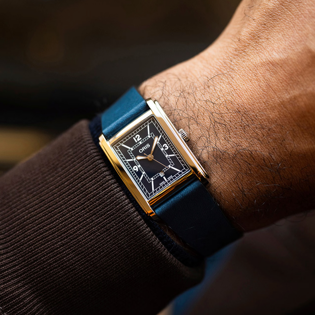 Rectangular Blue 25.5MM Watch