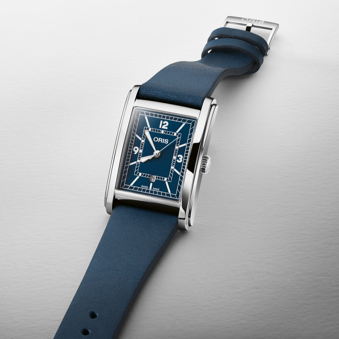 Rectangular Blue 25.5MM Watch