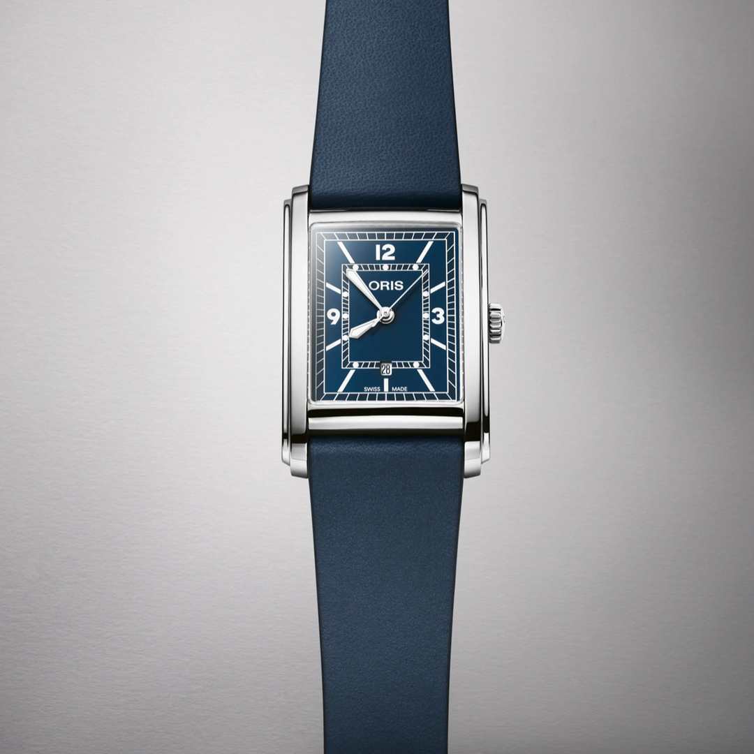 Rectangular Blue 25.5MM Watch