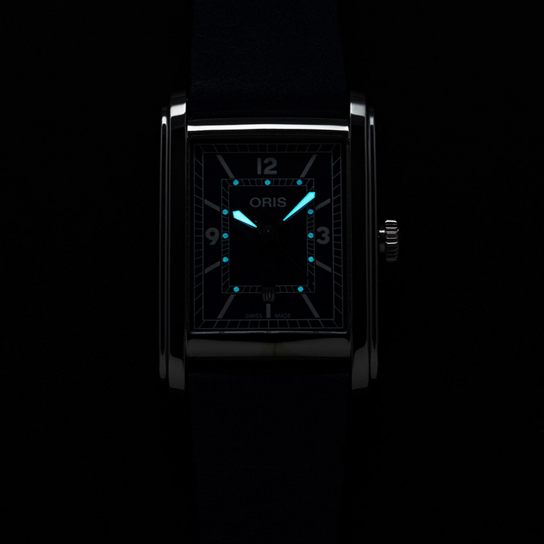 Rectangular Blue 25.5MM Watch