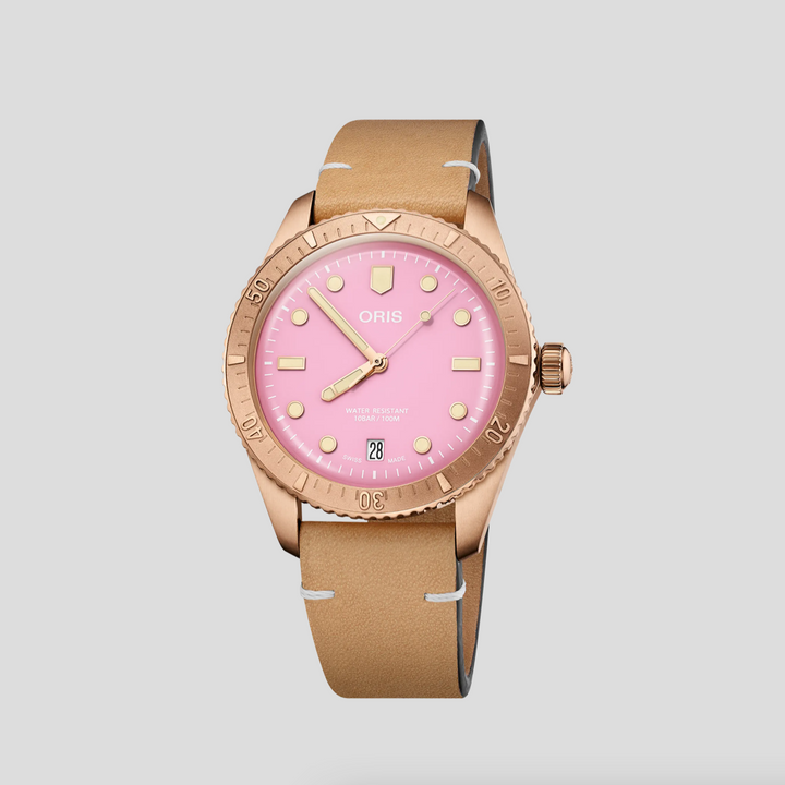 Divers Sixty-Five Cotton Candy Bronze Pink 38MM