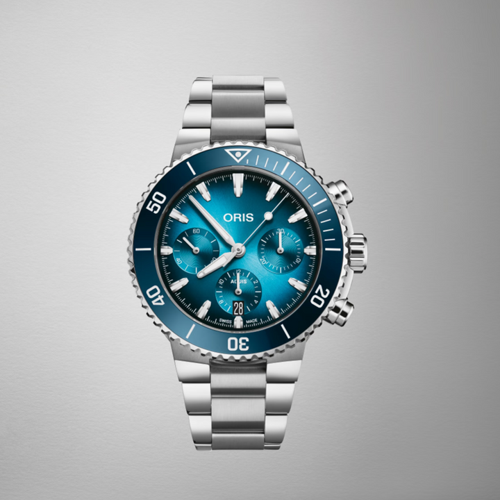 Divers Sixty-Five Chronograph Blue Dial 40MM Watch