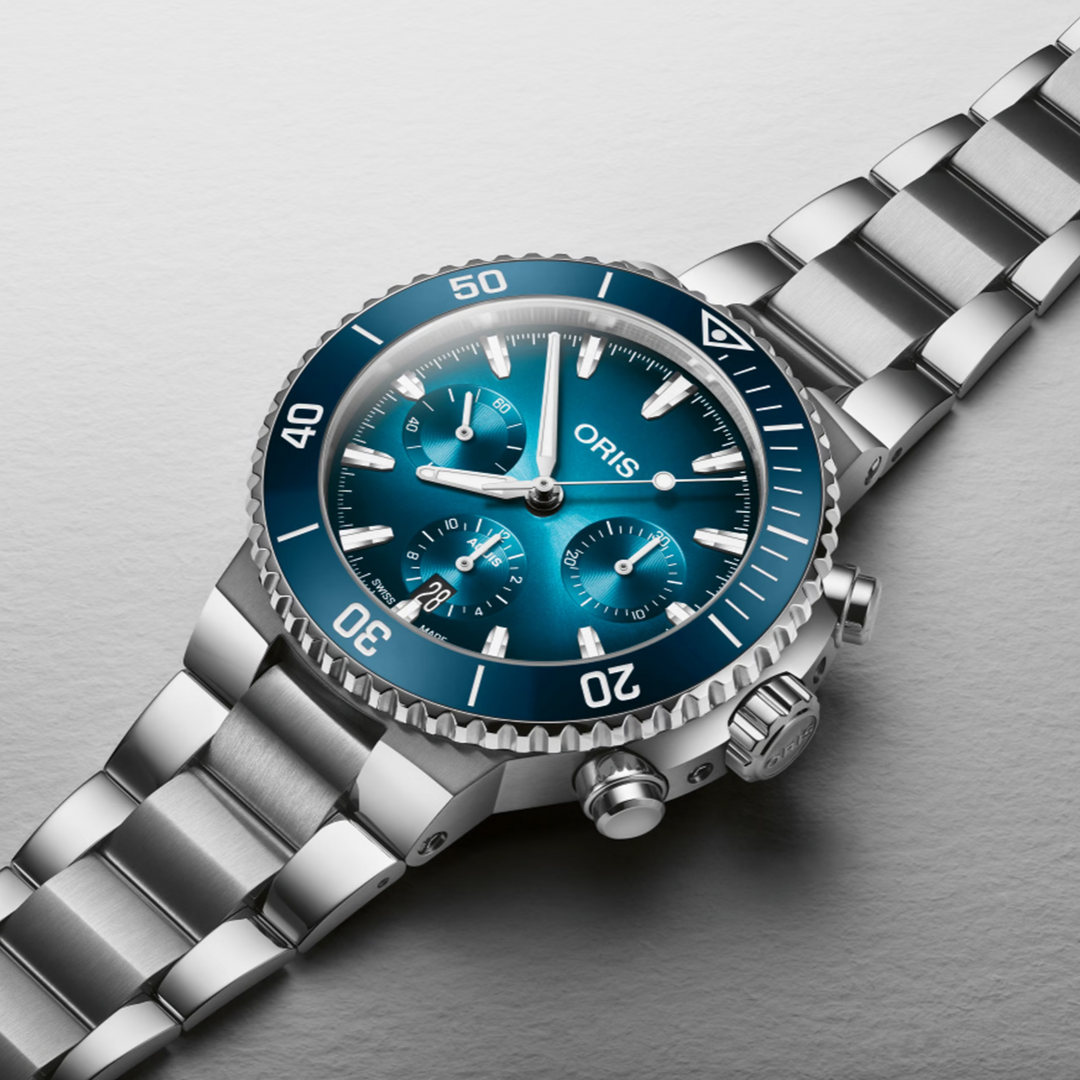 Divers Sixty-Five Chronograph Blue Dial 40MM Watch
