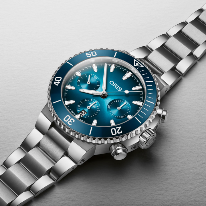 Divers Sixty-Five Chronograph Blue Dial 40MM Watch