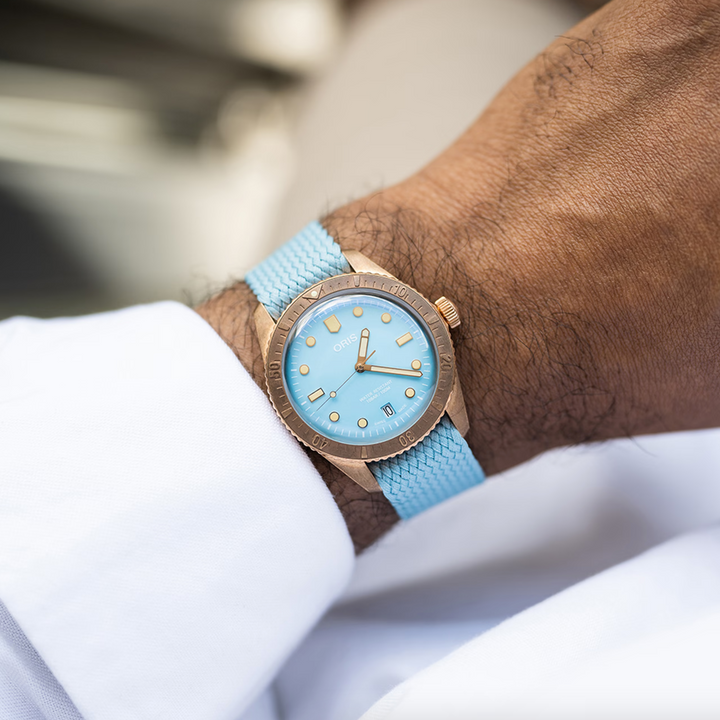 Divers 65 Bronze Cotton Candy Blue 38MM Watch