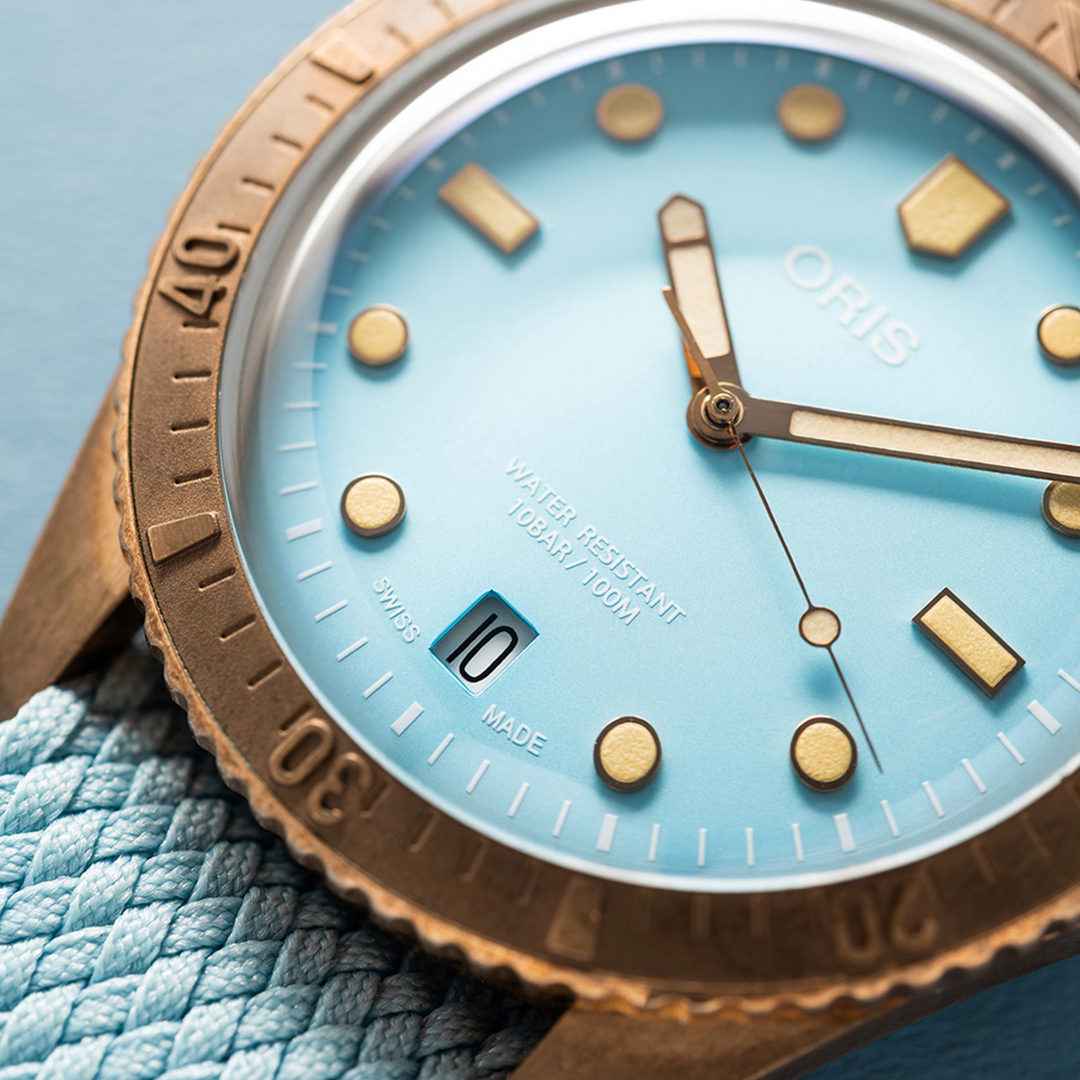 Divers 65 Bronze Cotton Candy Blue 38MM Watch