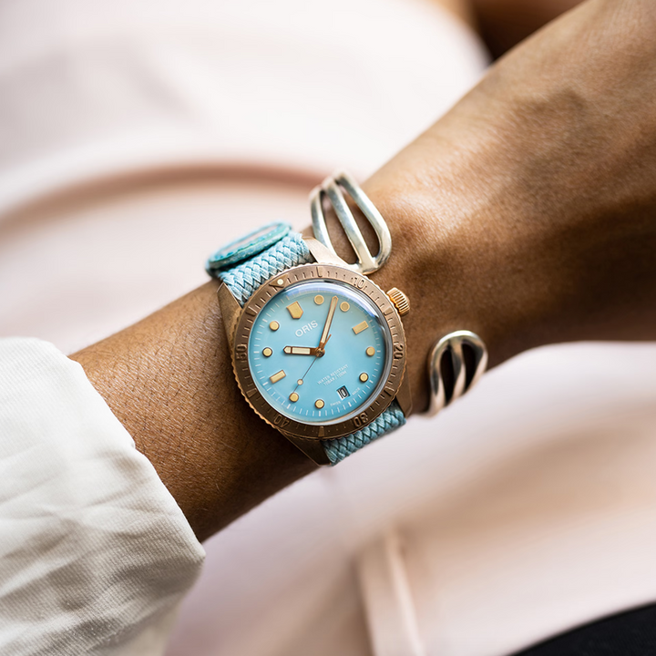 Divers 65 Bronze Cotton Candy Blue 38MM Watch