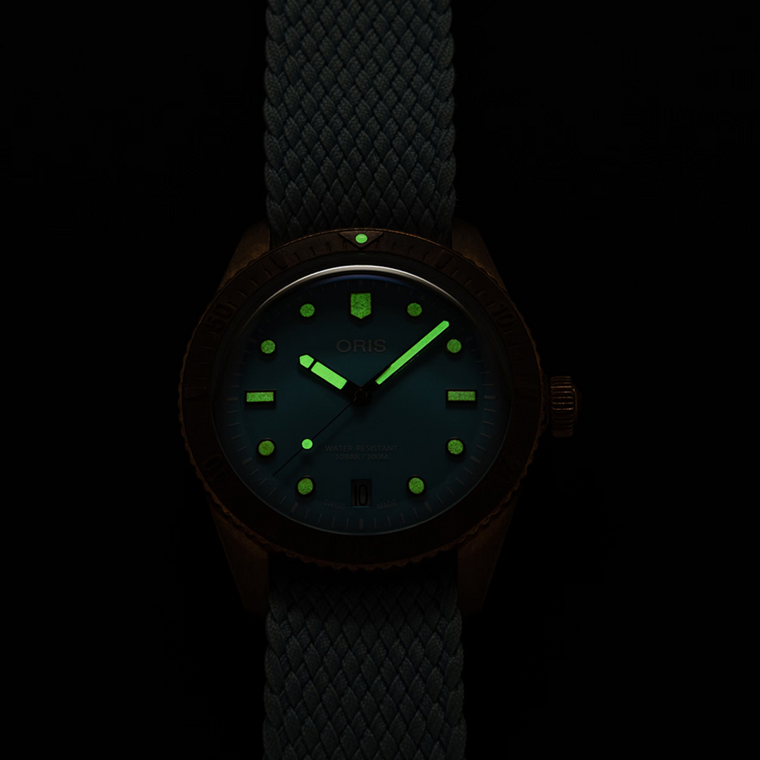 Divers 65 Bronze Cotton Candy Blue 38MM Watch
