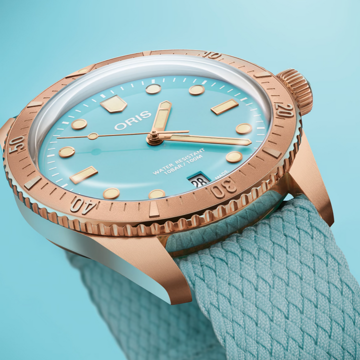 Divers 65 Bronze Cotton Candy Blue 38MM Watch