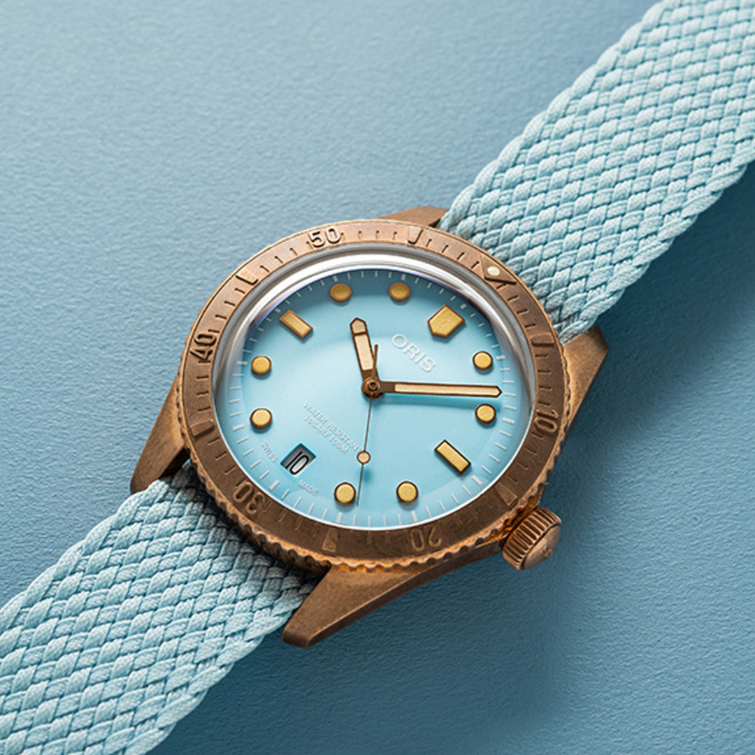 Divers 65 Bronze Cotton Candy Blue 38MM Watch