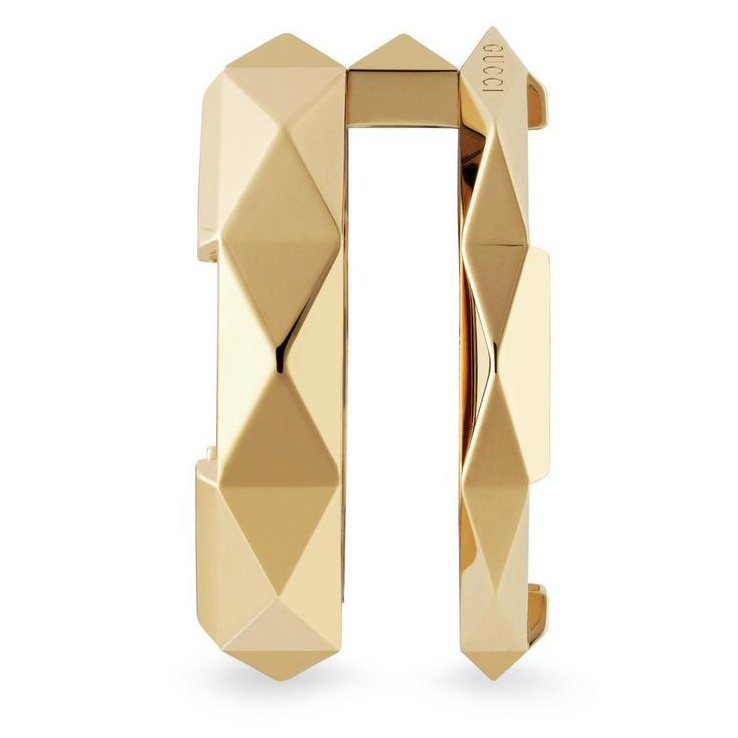 Link To Love Mirror Finish Double Gold Ring