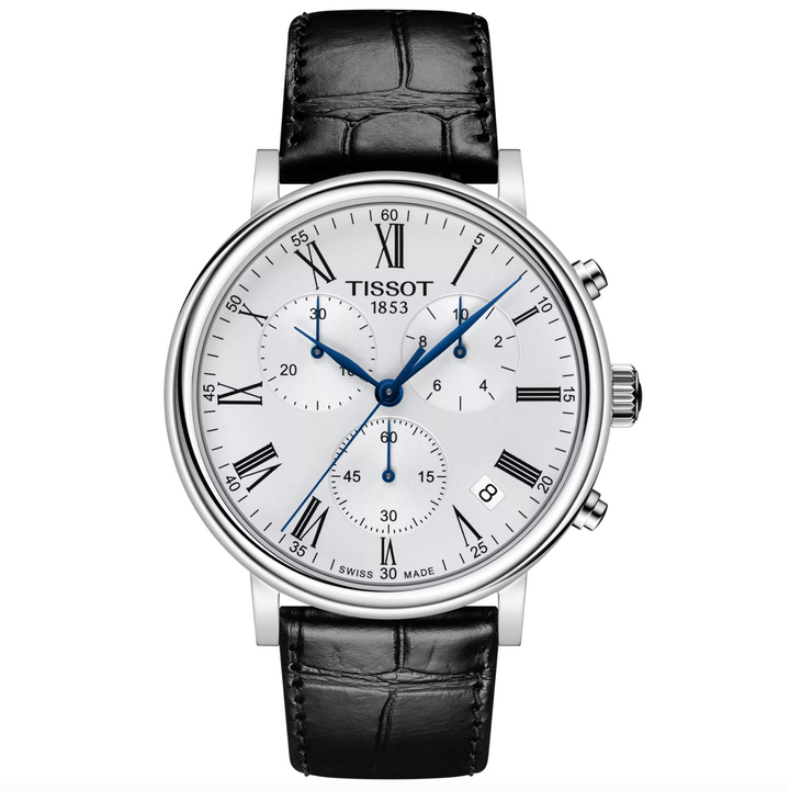 Carson Premium Chronograph Silver Dial 40MM Watch