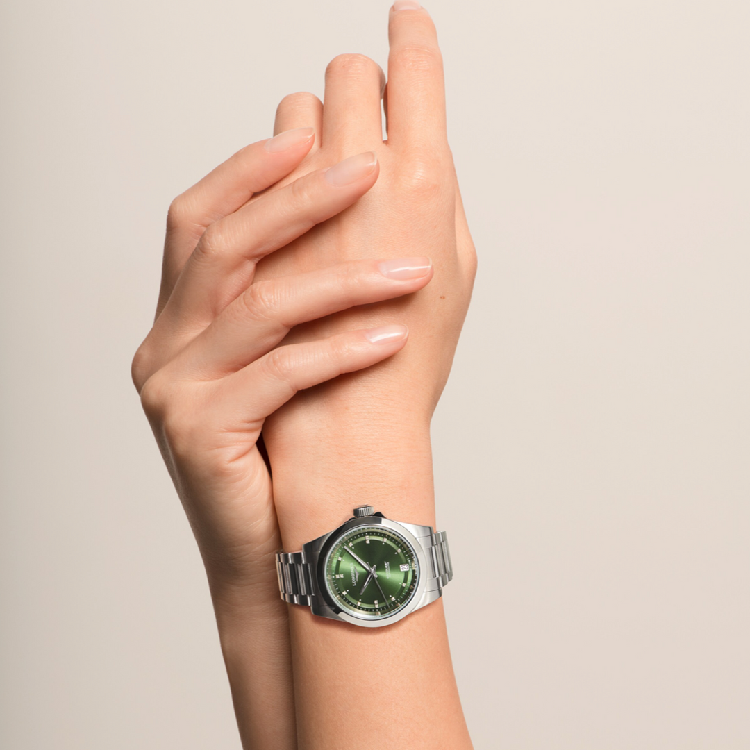 Conquest Green Diamond Dial 34MM Watch