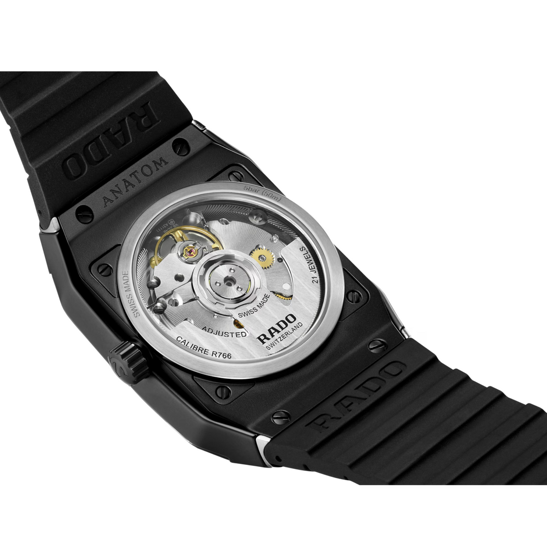 Anatom Automatic Blue Dial/Black Rubber 32.5MM Watch