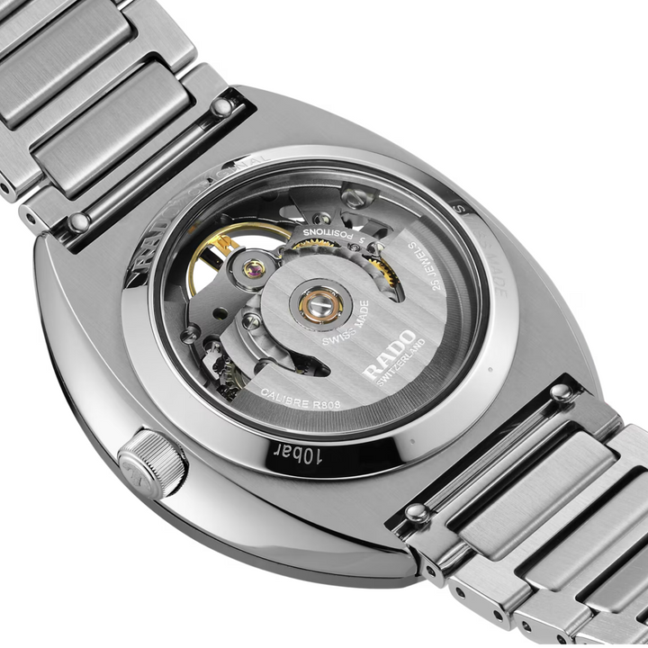 Diastar Original Skeleton Oval SS 38MM Watch