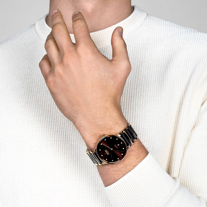 Centrix Automatic Diamonds Brown 40MM Watch