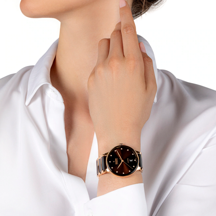 Centrix Automatic Diamonds Brown 40MM Watch