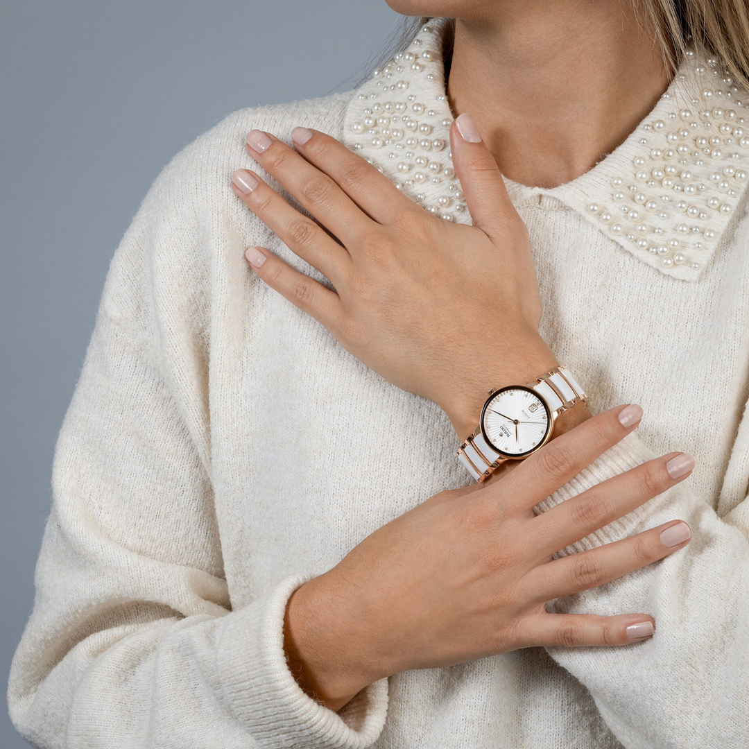 Centrix White 35MM Watch