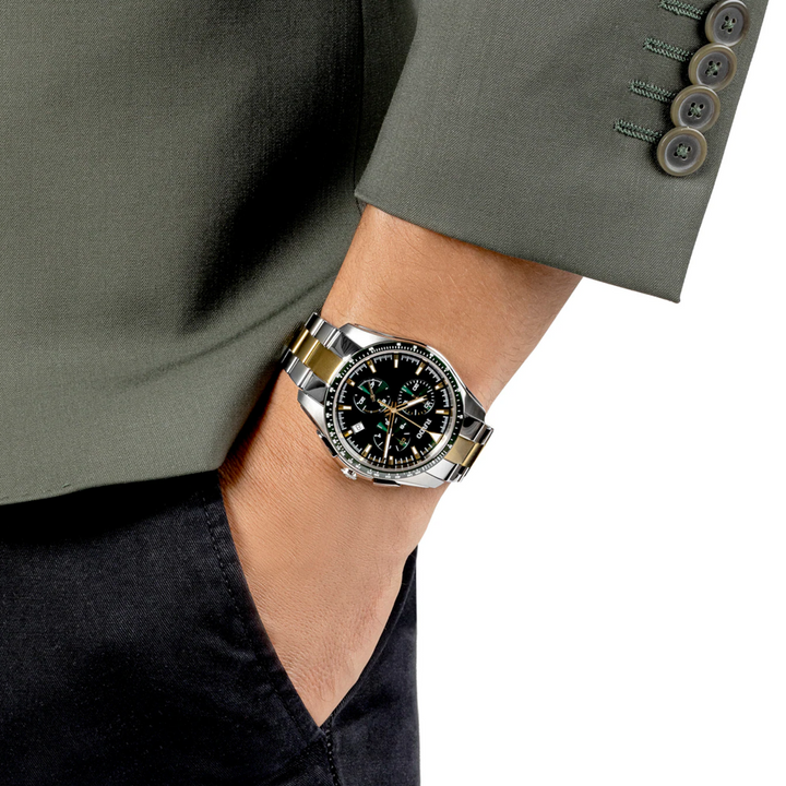 Hyperchrome Chronograph Green Dial and Bezel 45MM Watch