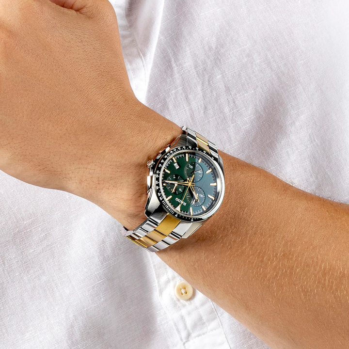 Hyperchrome Chronograph Green Dial and Bezel 45MM Watch