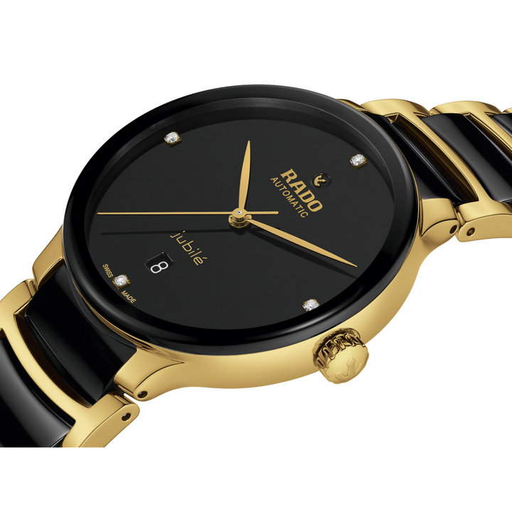 Centrix Automatic Four Diamonds Black/Gold 39MM Watch