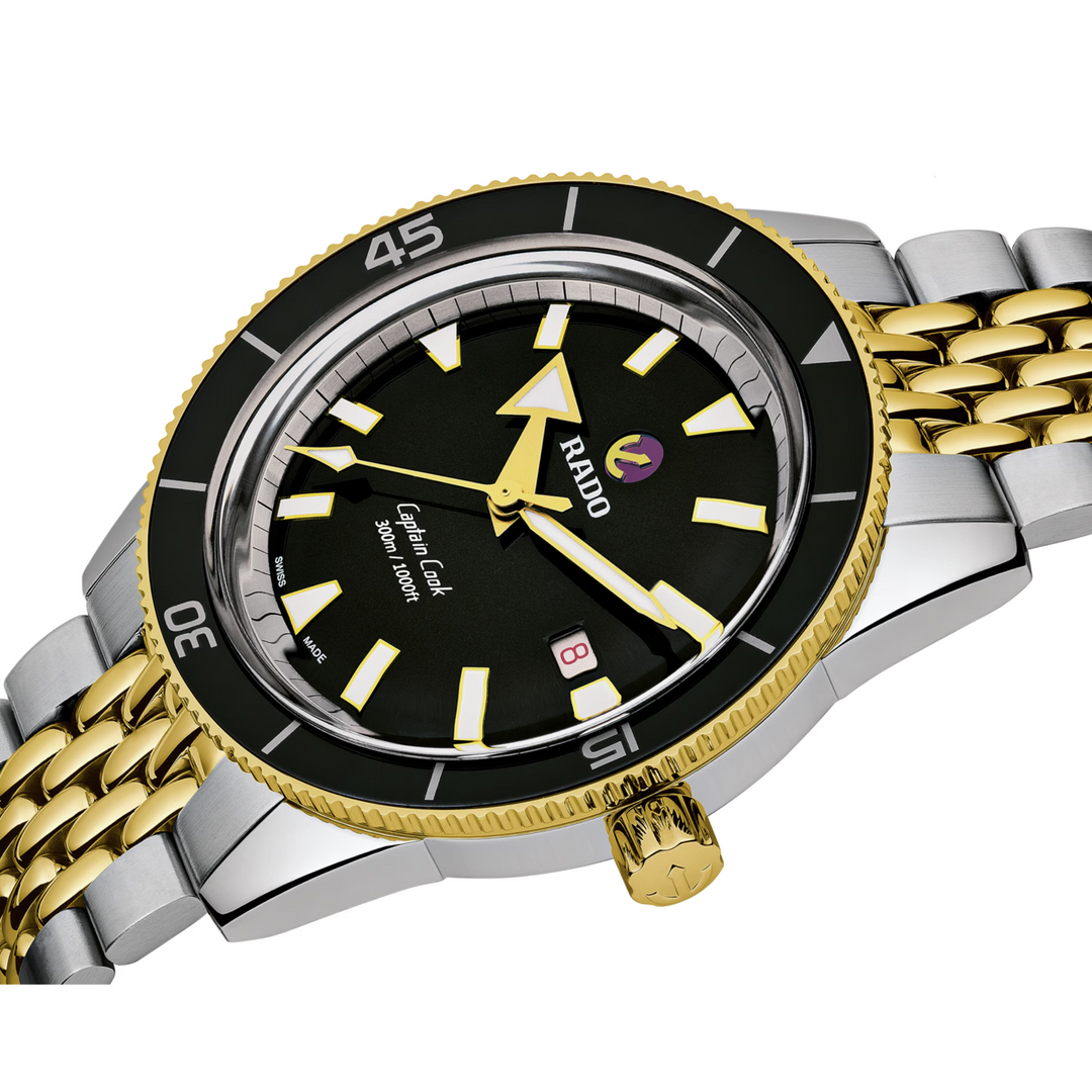 Captain Cook Automatic Black Bezel and Dial 42MM Watch