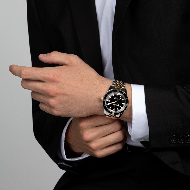 Captain Cook Automatic Black Bezel and Dial 42MM Watch