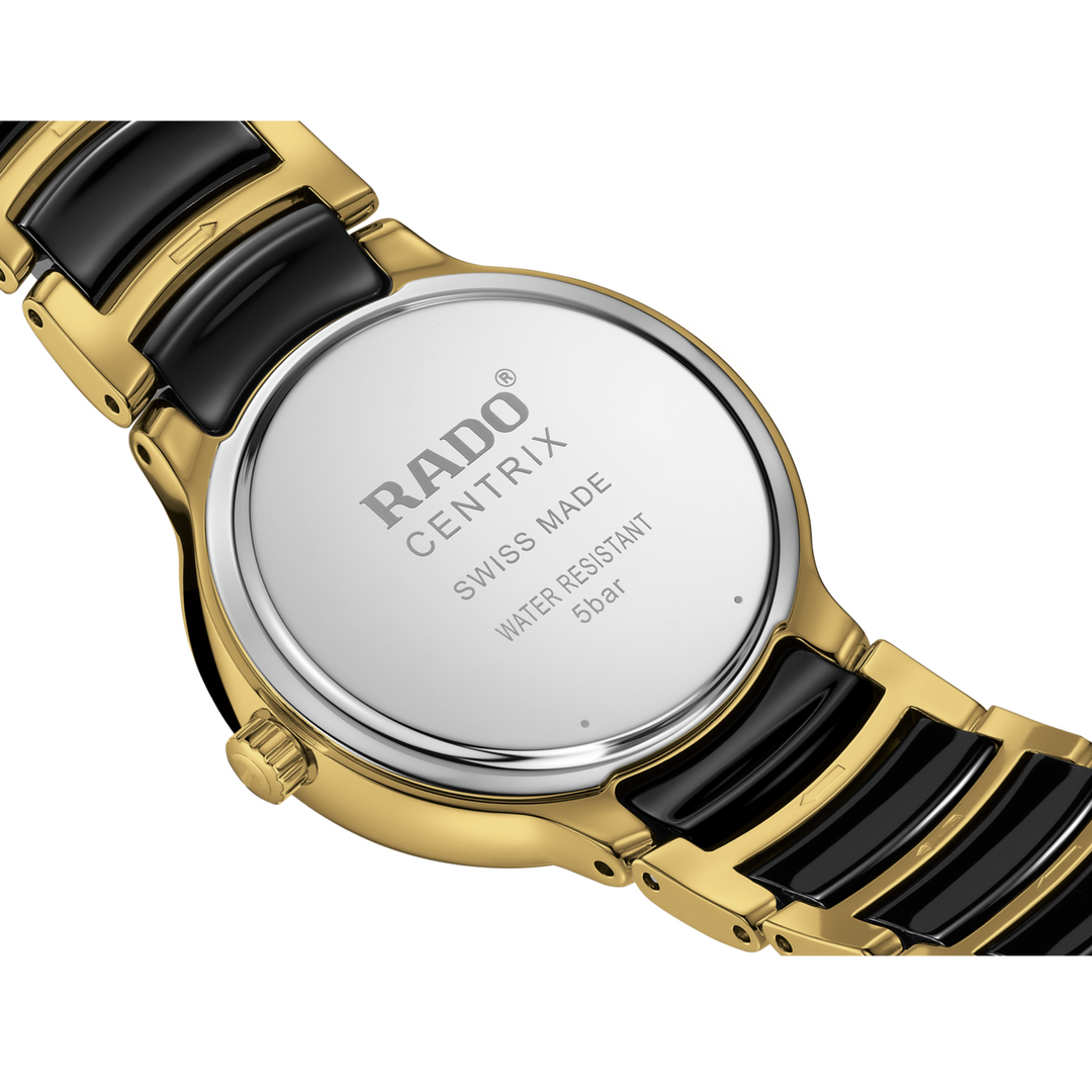Centrix Round Black SS Diamonds 30MM Watch