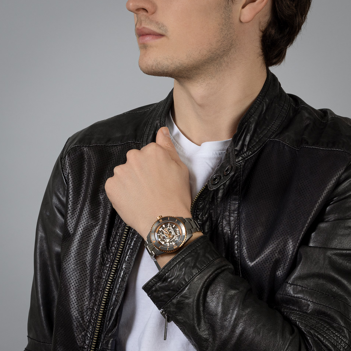 Captain Cook High-Tech Ceramic Skeleton 43MM Watch